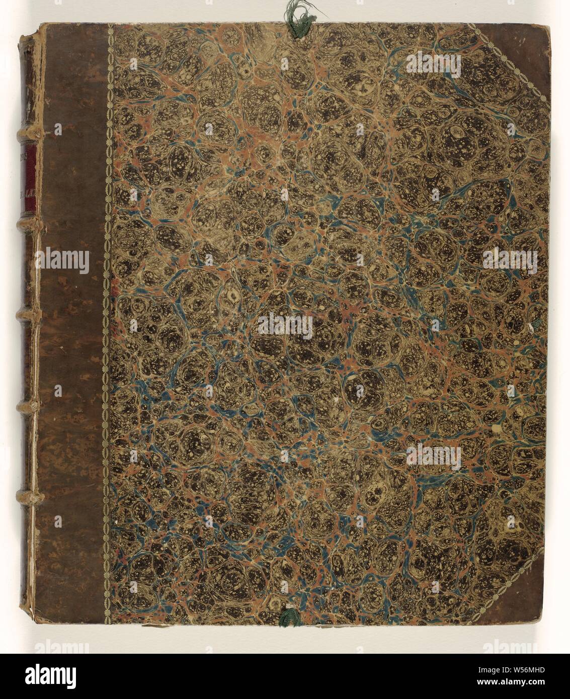 Zuschreibung von Oldenbarnevelt, Kunst Buch mit 38 Aquarellen und Texten über die Ausführung der Oldenbarnevelt, 13. Mai 1619, Porträts von Van Oldenbarnevelt und Maurits (1 2), 24 Richter (3 bis 26), die beide für steuerliche Zwecke (27, 28), der propst (29) - alle in der Form -, anonym, Niederlande, 1708-1795, Leder, Papier, Pergament (tierisches Material), Aquarell (Lack), Tinte, Kugelschreiber, h 35,5 cm x W 31,5 cm x t 5 cm h 23,5 cm x W 19 cm Stockfoto