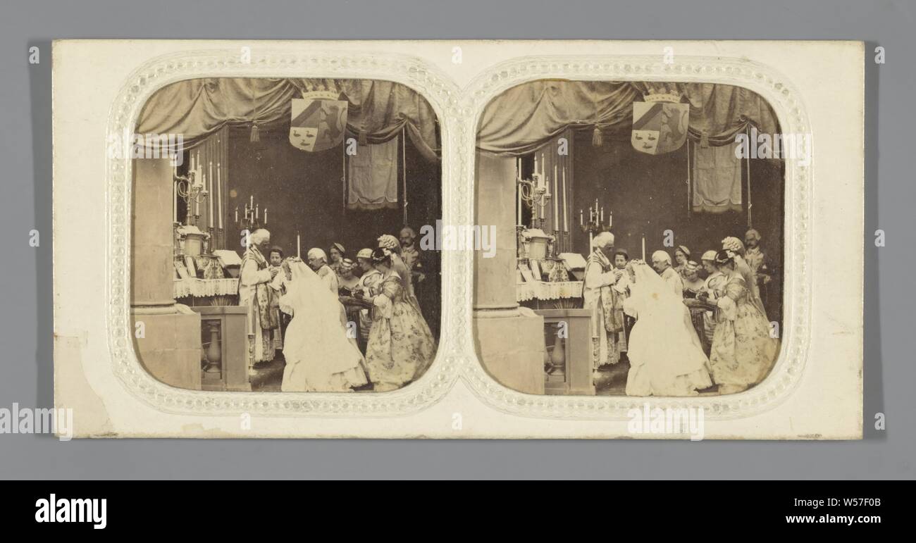 Le mariage religieux, nein. 8, Un Mariage sous Louis XV (Titel der Serie), Charles Paul Furne, 1859 Stockfoto