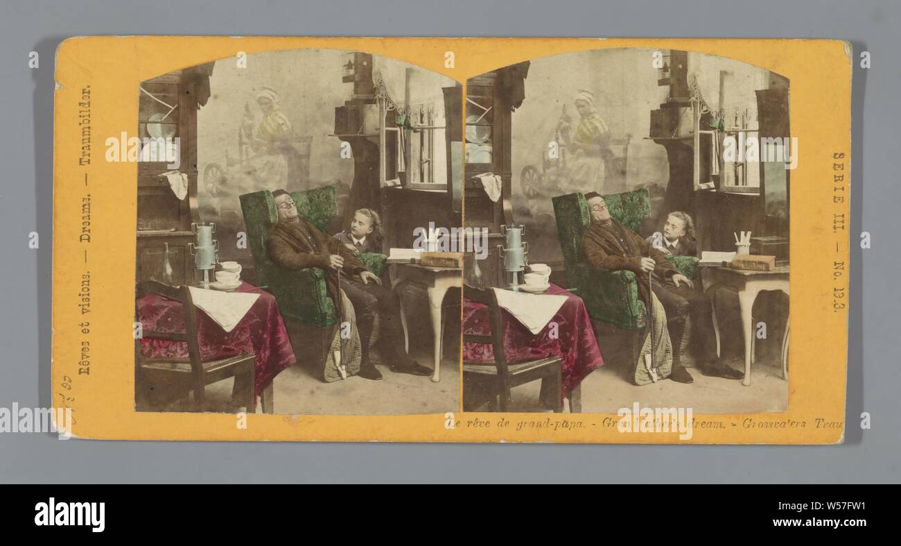 La enthüllen die Grand-Papa - der Großvater Traum - Grossvaters Traum, anonym, 1860-1880 Stockfoto