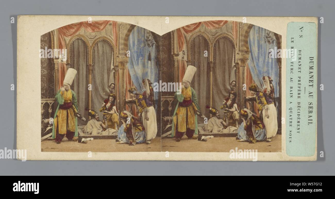 Dumanet bevorzugen decidement Le Bain turc au Bain und Quatre Sous, Dumanet au Sé Rail (Titel der Serie), Charles Paul Furne, 1859 Stockfoto