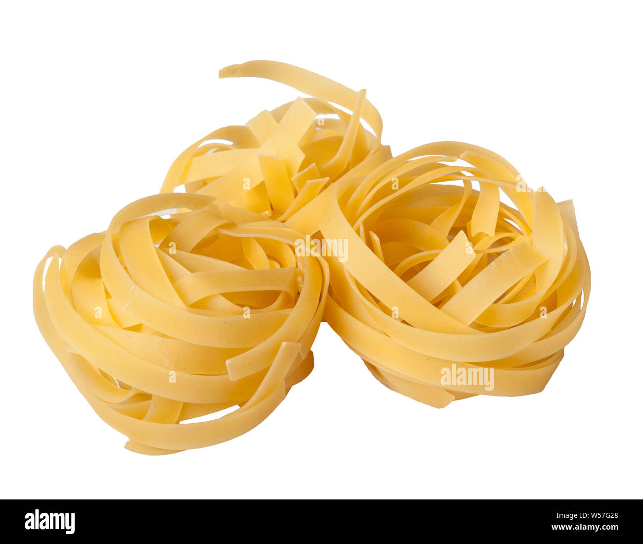 Fetuccini Pasta Stapel Stockfoto