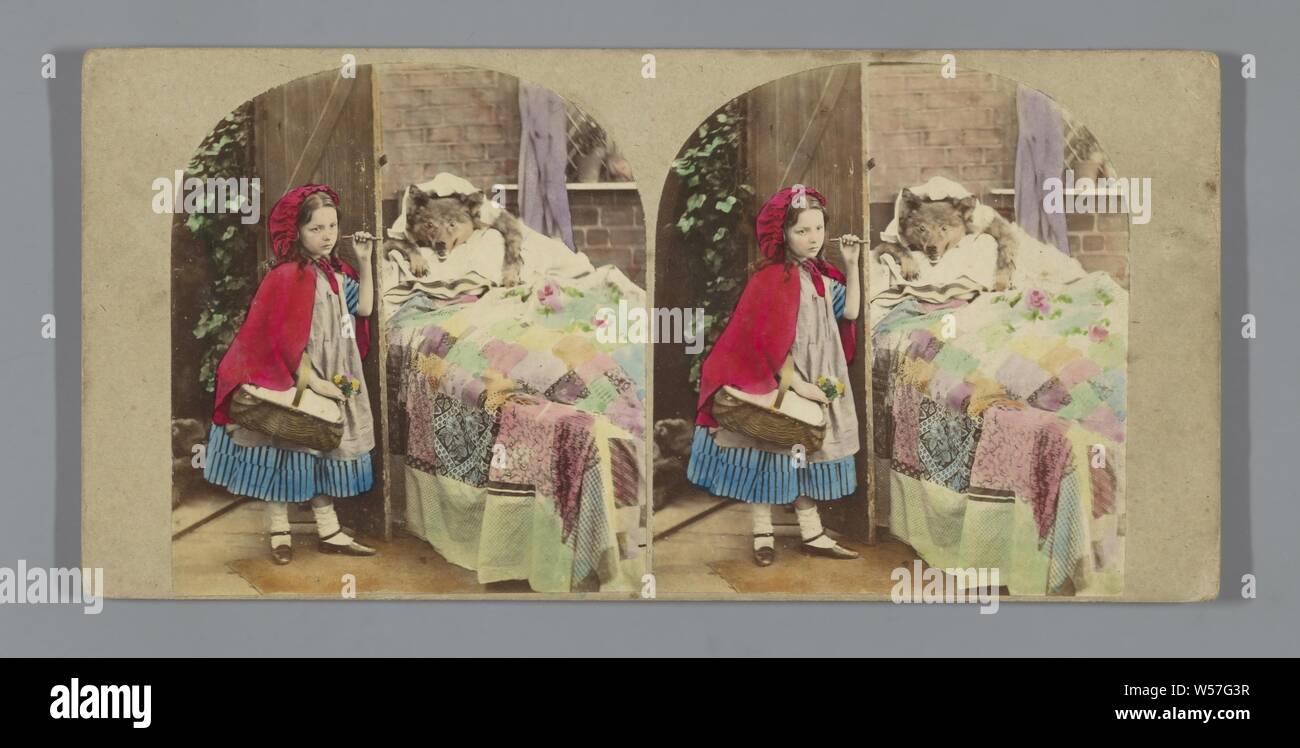 Little Red Riding Hood, James Robertson (zugeschrieben), 1856, Eiklar drucken Stockfoto