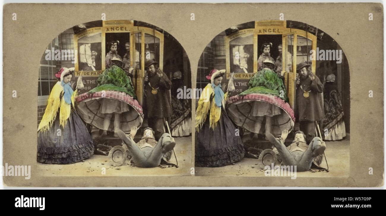 Ursache und Wirkung, anonym, 1855-1865, Eiklar drucken Stockfoto