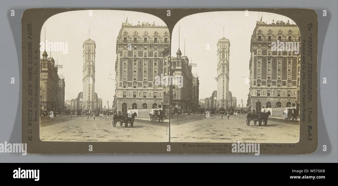 Neue Astor Hotel und 20 Geschichte mal Gebäude, New York, USA, H.C. Weiß und Co., 1906 Stockfoto