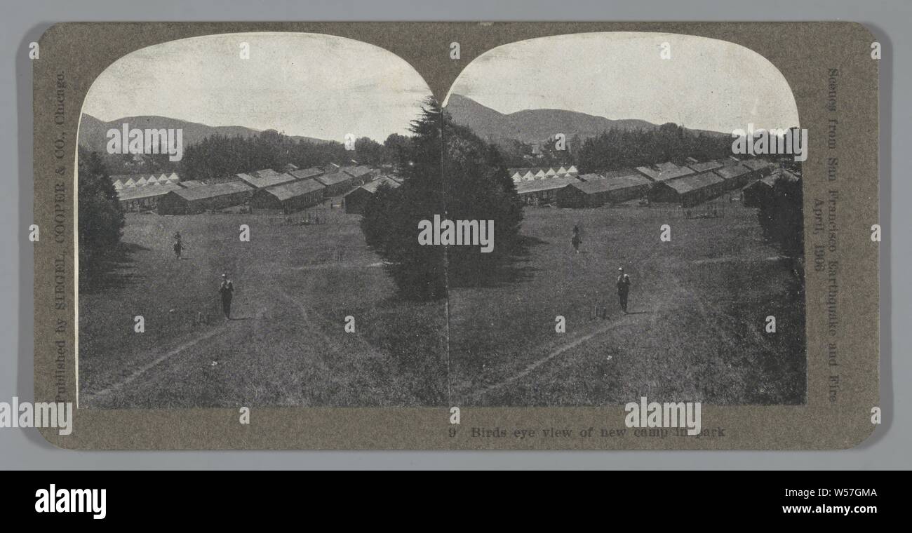 Birds Eye View oder neue Camp im Park, Tom M. Phillips, 1906 Stockfoto