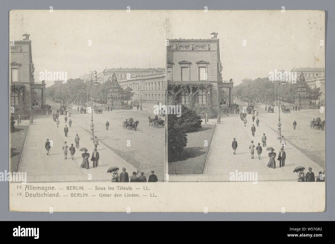 Deutschland - Berlin - Unter den Linden, LL, 1900 - 1940 Stockfoto