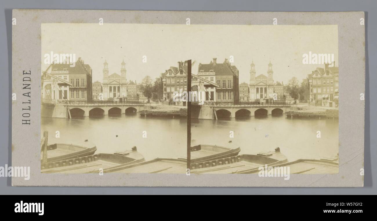 Vues de La Cathedrale d'Amsterdam, Hollande (Titel der Serie), Amsterdam, Henri Plaut (möglicherweise), die vor dem 7-Aug-1858, Fotopapier, Karton, Eiklar drucken Stockfoto