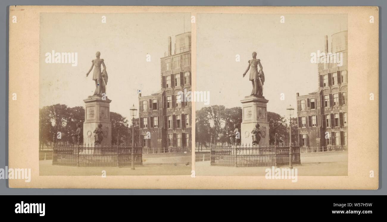 Den Haag, Willem II Statue, anonym, 1854-1870 Stockfoto