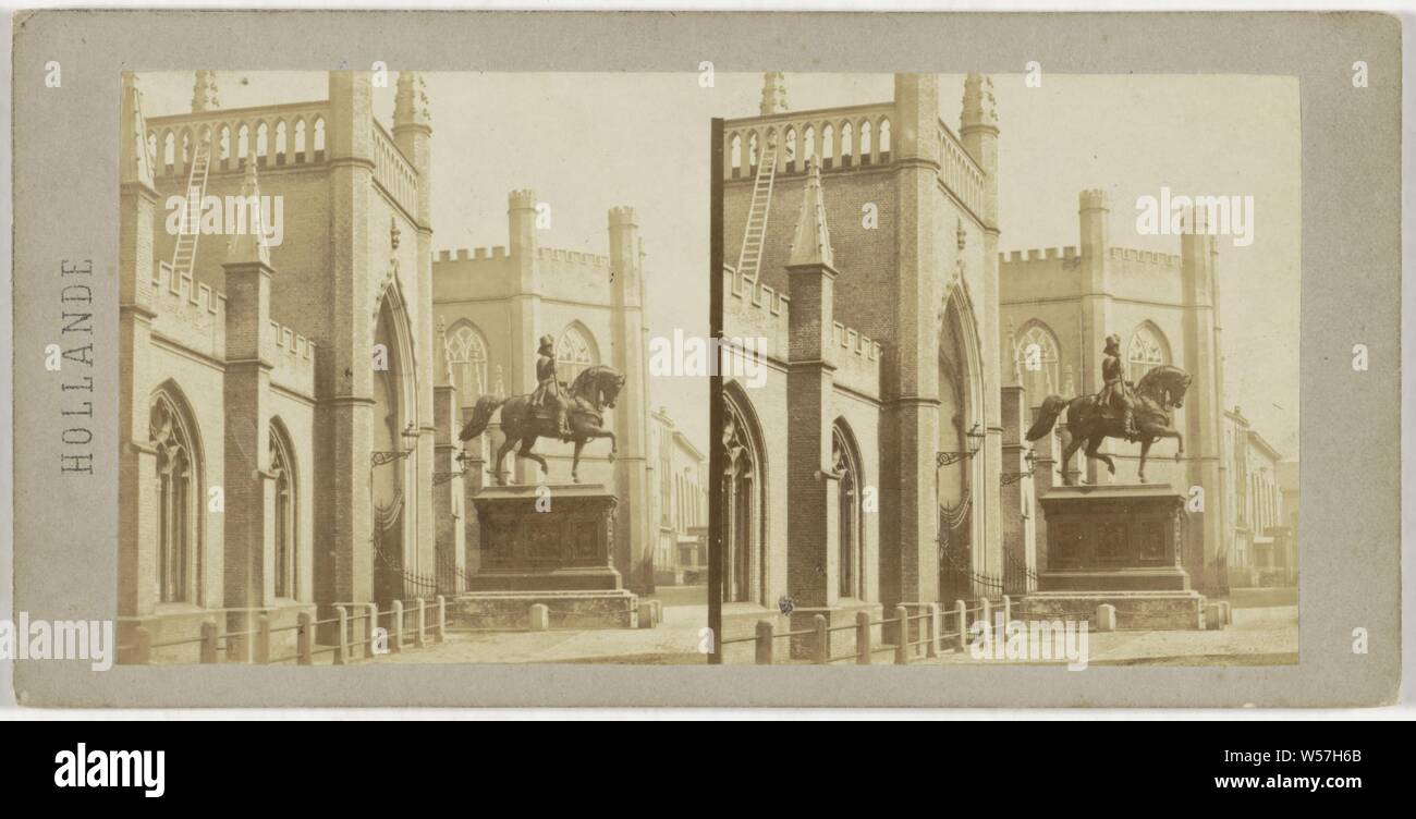 Palais de Guillaume II, a La Haye, Hollande (Titel der Serie), Den Haag, Henri Plaut (möglicherweise), Paris, die vor dem 7-Aug-1858, Fotopapier, Karton, Eiklar drucken Stockfoto
