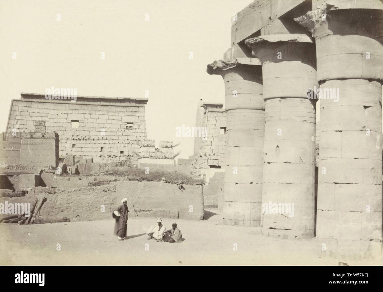 Blick in Luxor, Francis Frith, 1856-1859, Eiklar drucken Stockfoto