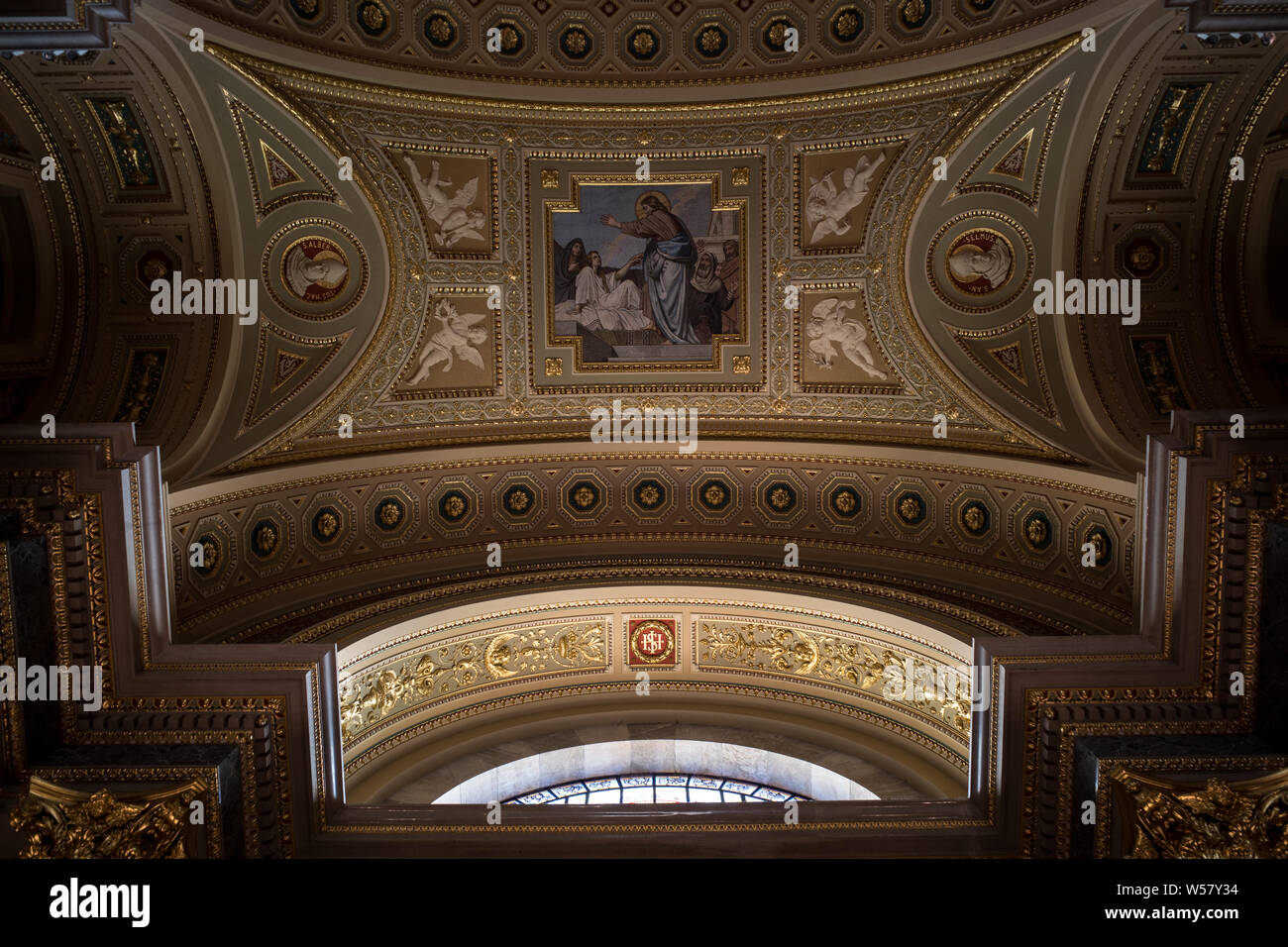 BUDAPEST KIRCHE - St. Stephan Basilika - Szent Istvan Basilika - 1851-1906 ARCHITEKT József Hild und Miklos Ybl-BUDAPEST DOME - Ungarn - BASILIQUE ST. ETIENNE À BUDAPEST HONGRIE © Frédéric BEAUMONT Stockfoto