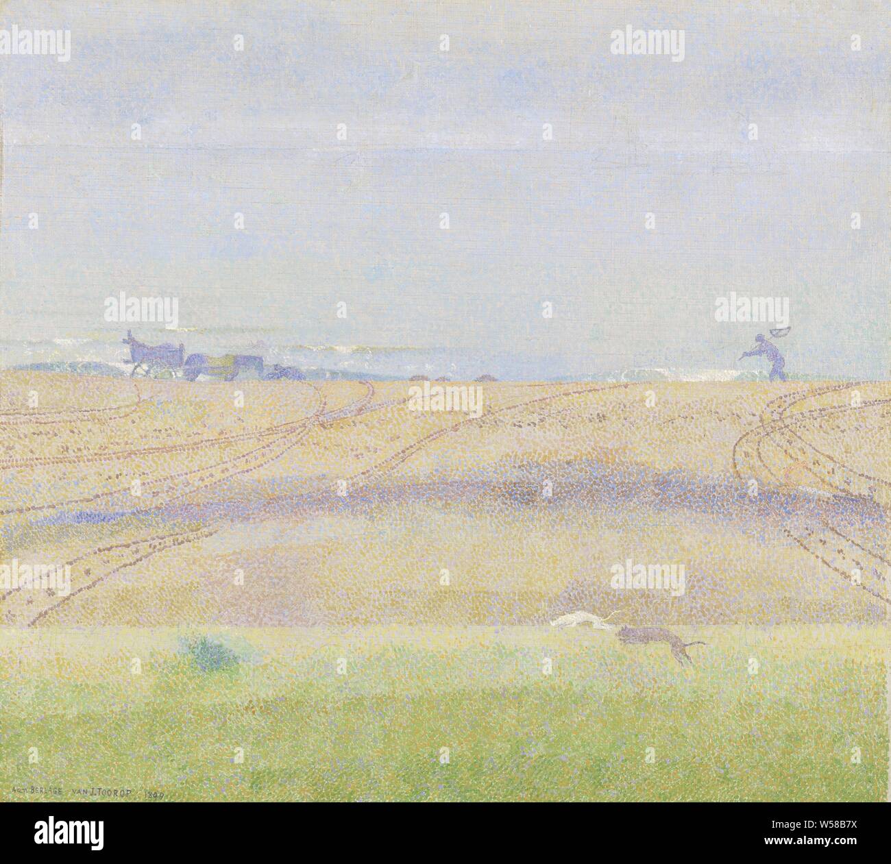 Misty Meer, Jan Toorop, Katwijk, 1899, Ölfarbe (Lack), Leinwand, Malen, h 39,5 cm x W 43,5 cm h 64,5 cm x W 68 cm x d 7,5 cm Stockfoto