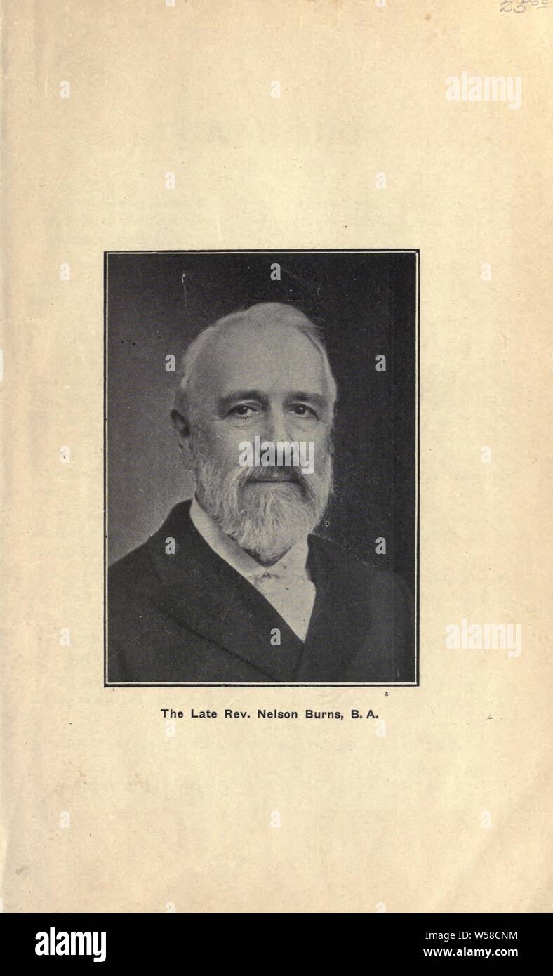 Autobiographie des späten Rev. Nelson Verbrennungen: Eine neue Studie des Christus leben, etc.: Verbrennungen, Nelson, 1834-1904 Stockfoto