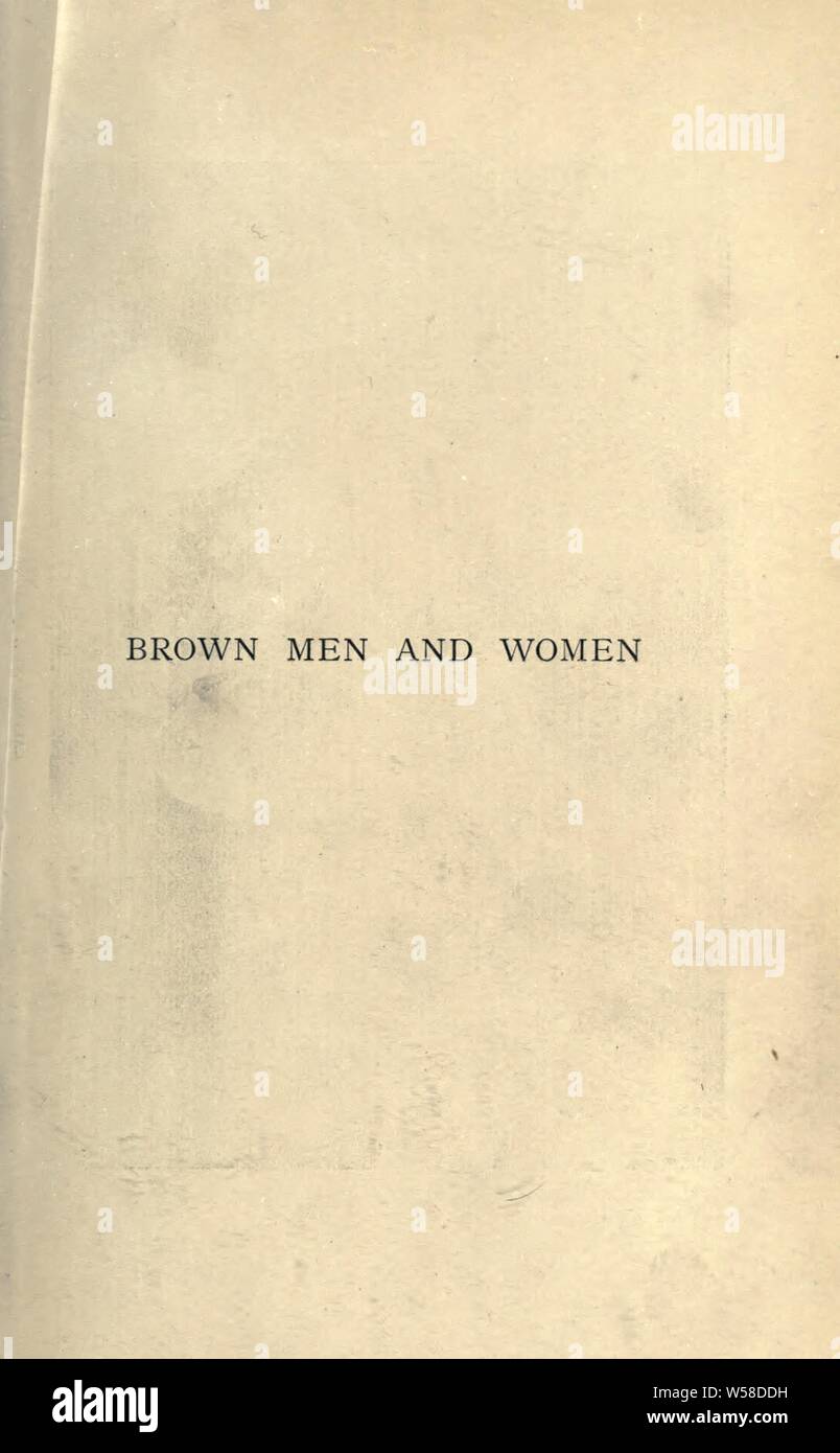 Braun Männer und Frauen; oder, der South Sea Islands in 1895 und 1896: Reeves, Edward Stockfoto