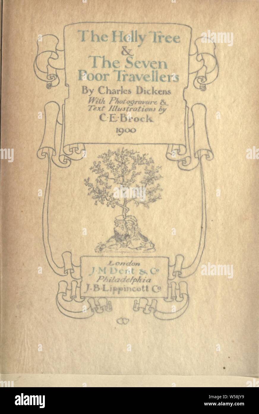 Die Holly Tree&amp; Die sieben armen Reisenden: Dickens, Charles, 1812-1870 Stockfoto