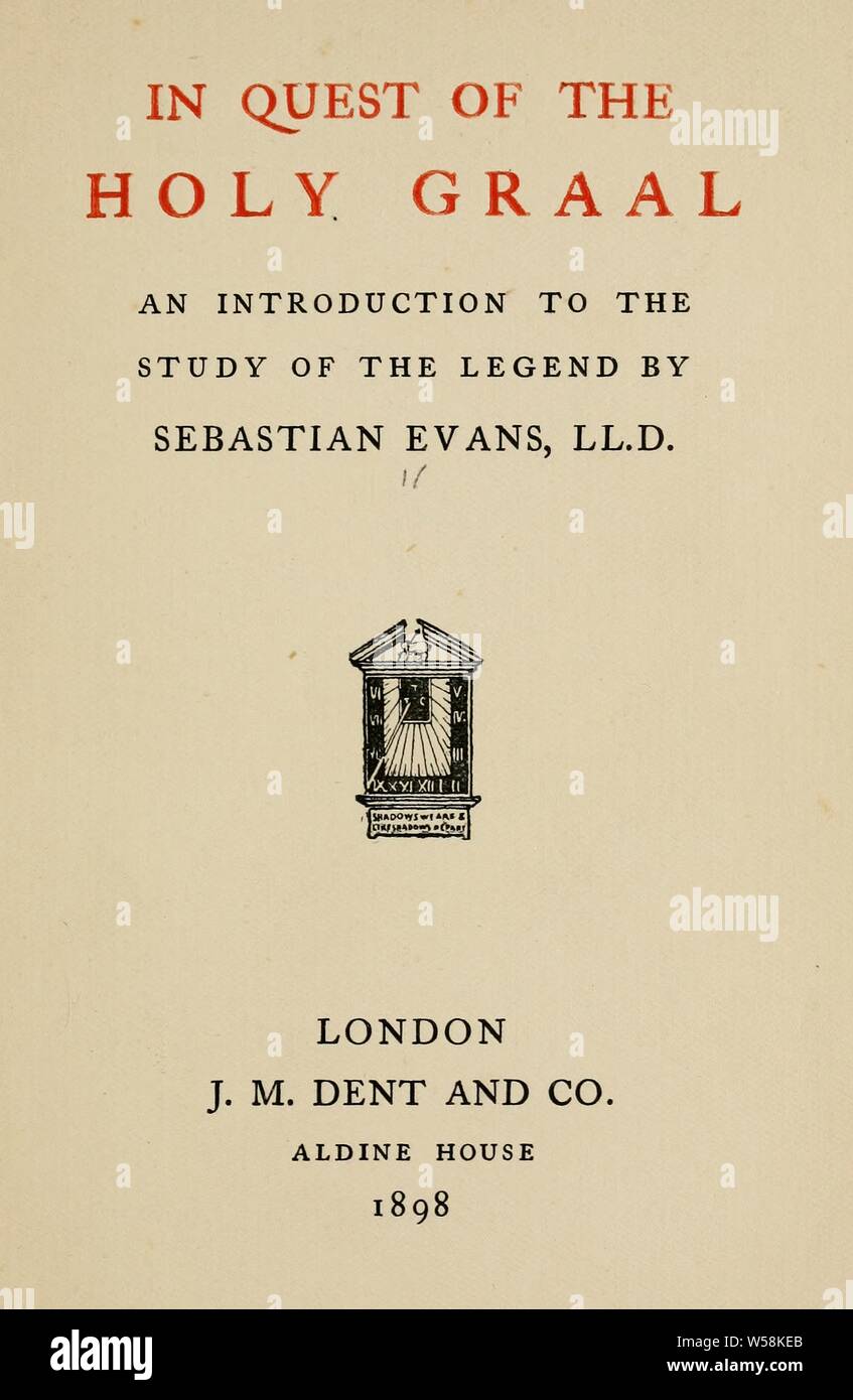 Heilige Gral Legende Stockfotos Und Bilder Kaufen Alamy