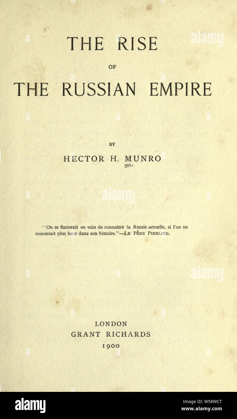 Der Aufstieg des Russischen Reiches: Saki, 1870-1916 Stockfoto