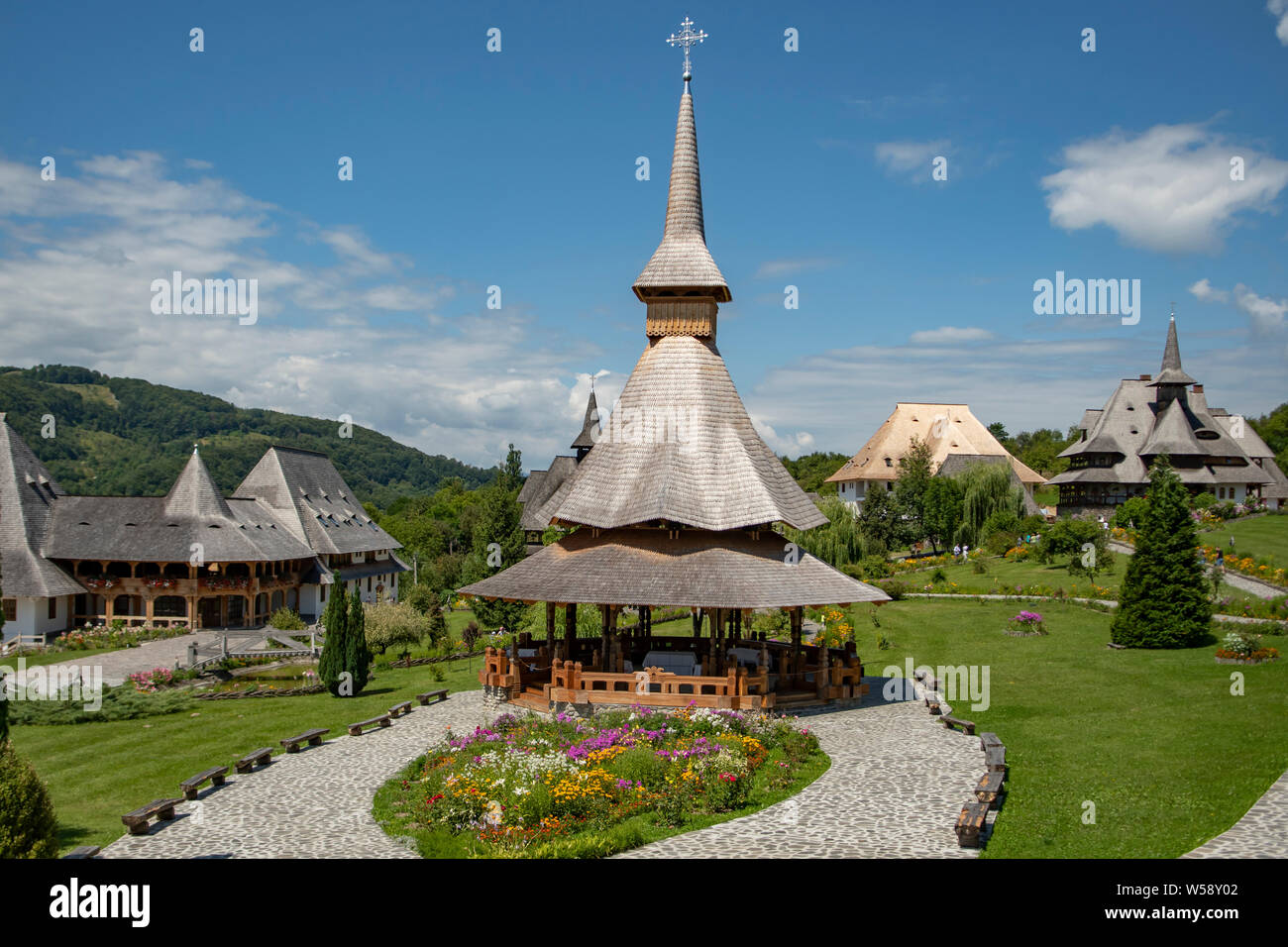 Klosteranlage, Barsana, Banat, Rumänien Stockfoto