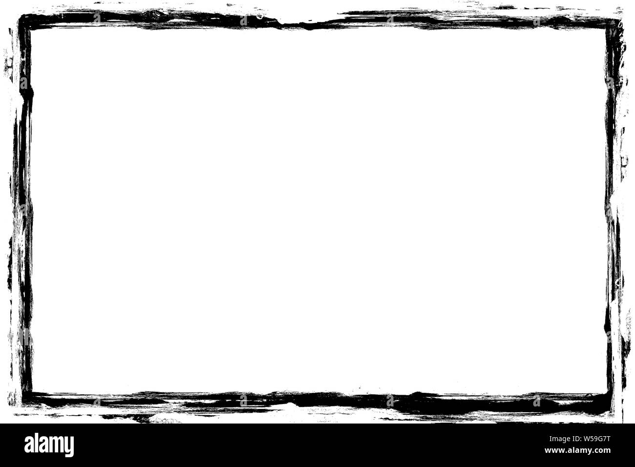 Grunge Rahmen. Gerissene Kanten. Vintage frame. Alten Rahmen. Beschädigt. Grunge Grenze Stockfoto