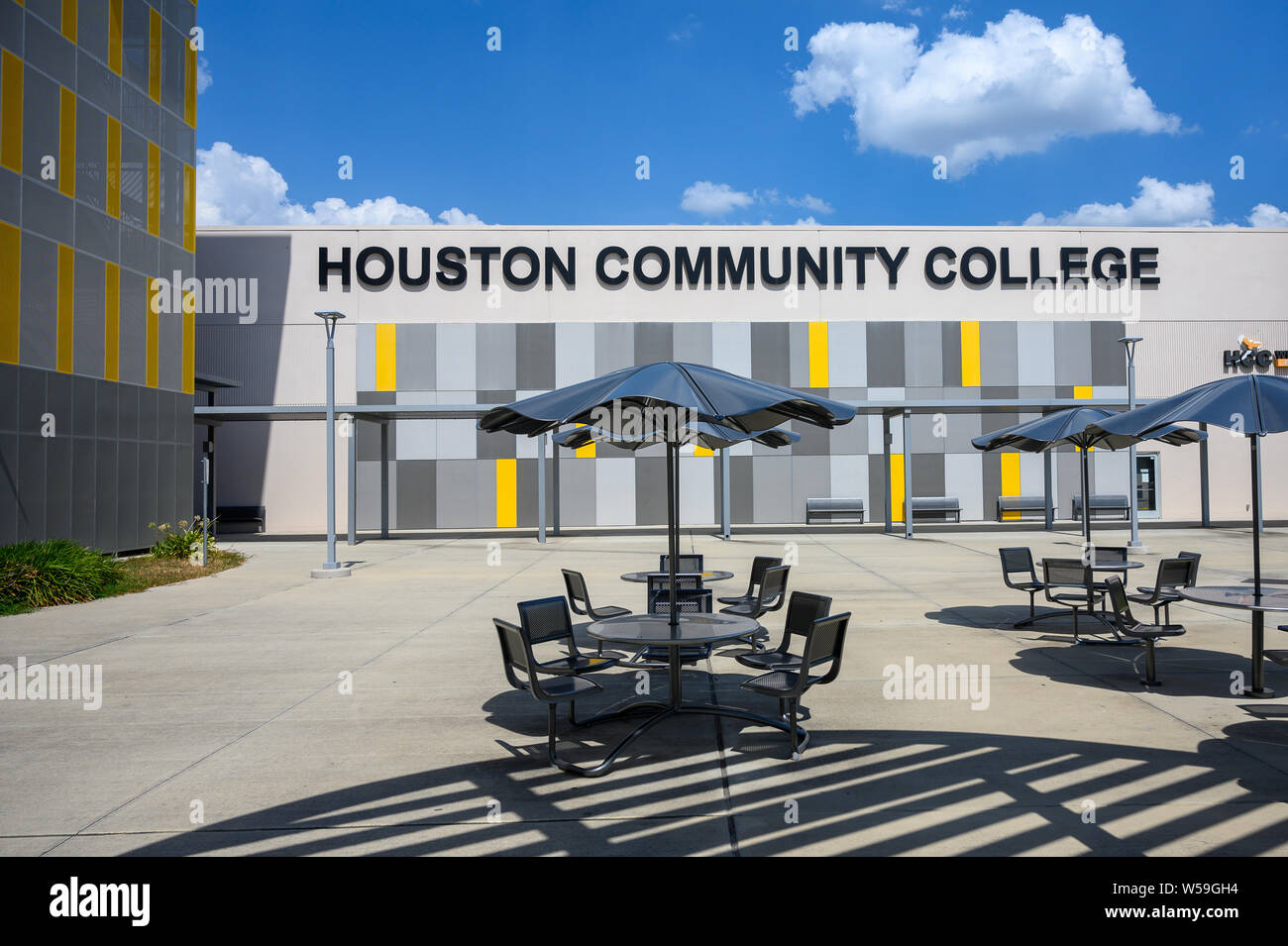 Houston, Texas - 26. Juni 2019: Houston Community College (HCC), West Loop Campus. HCC ist ein Open - Zulassung, öffentliche Institution der höheren Bildung in Stockfoto