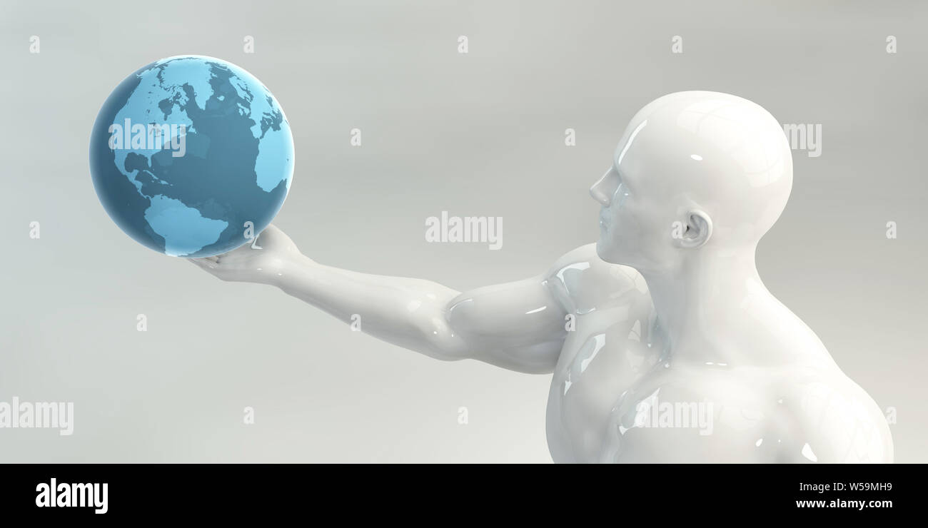 Enterprise Software Lösungen für Globale Abdeckung Projektmanagement Stockfoto