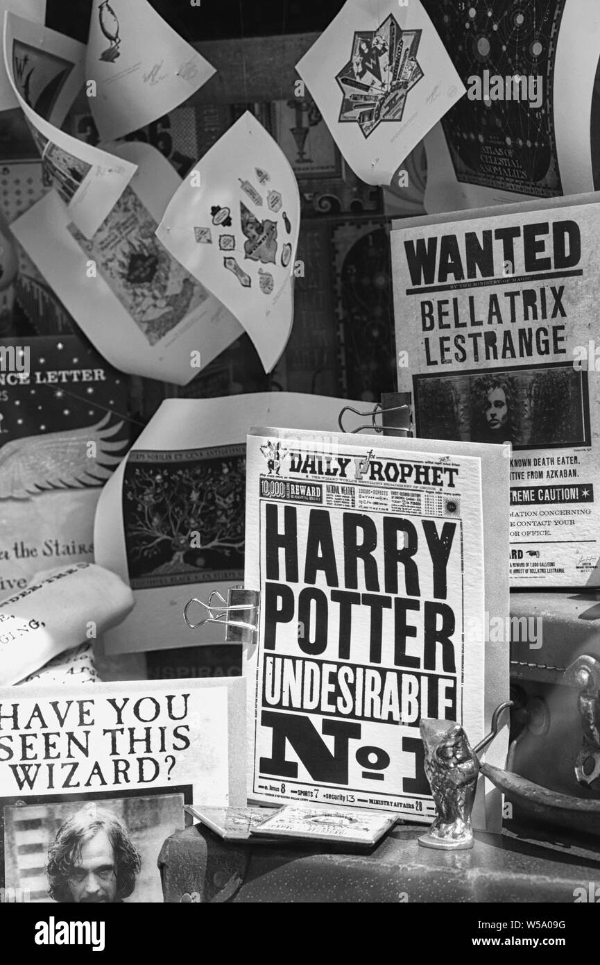 Harry Potter, unerwünschte Nr. 1, der tagesprophet Stockfoto