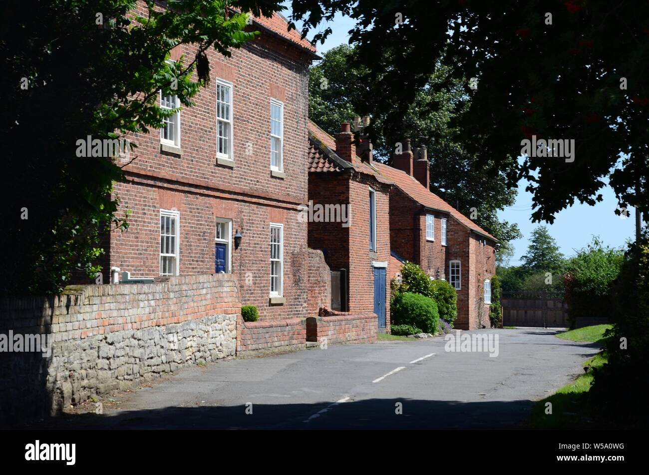 Das Dorf Scrooby, North Nottinghamshire, England, wo Mayflower Pilgrim William Brewster geboren wurde. Stockfoto