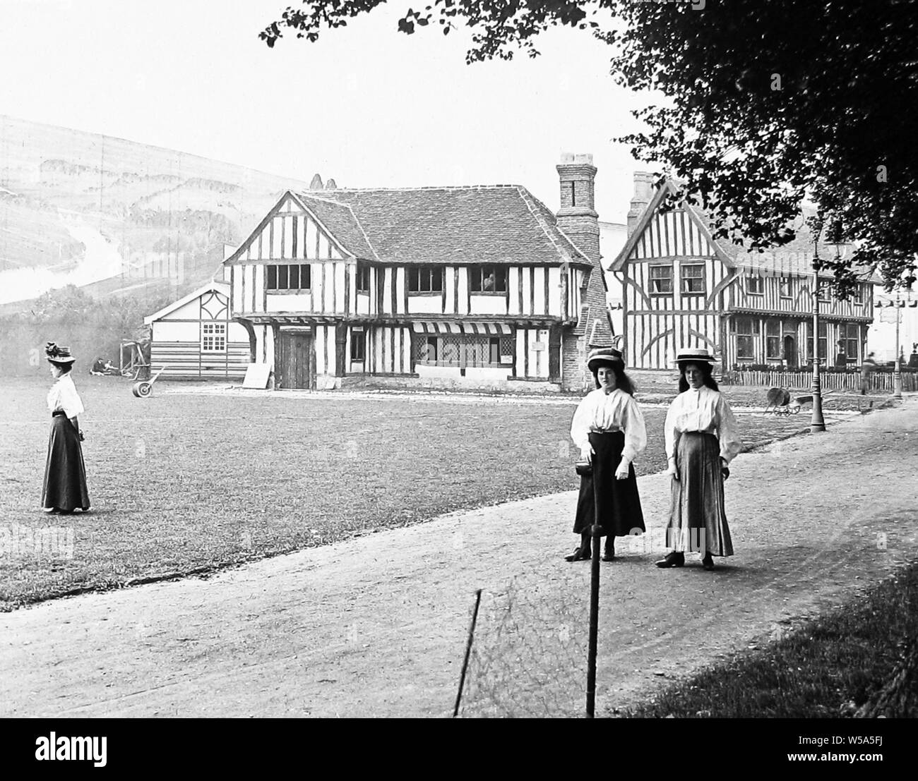 Tudor House, Franco Britischen Weißen Stadt Ausstellung in London im Jahr 1908 Stockfoto
