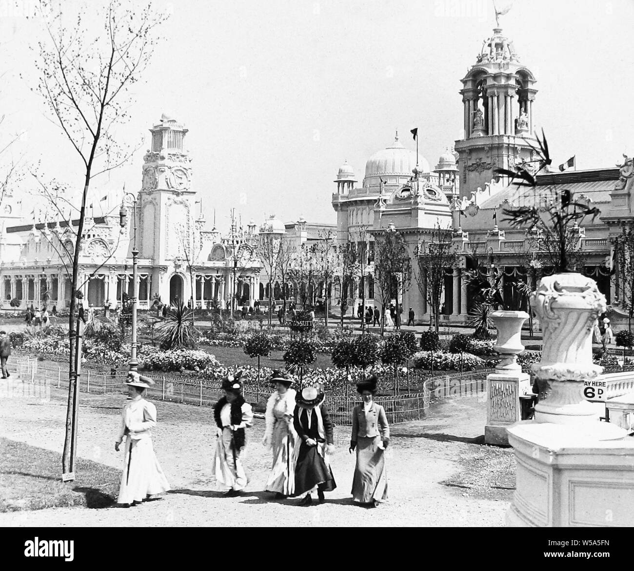Franco Britischen Weißen Stadt Ausstellung in London im Jahr 1908 Stockfoto
