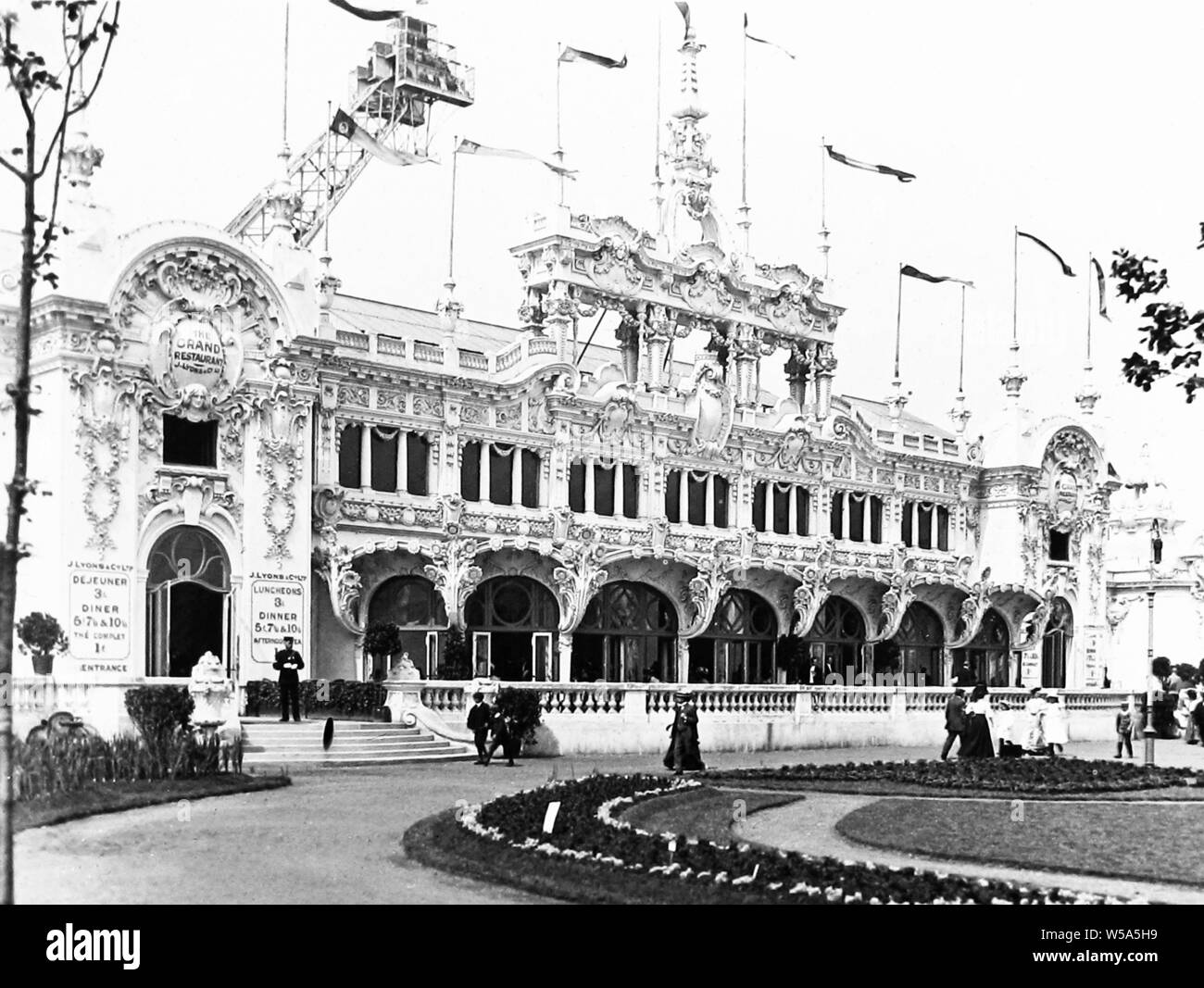 Grand Restaurant, Franco Britischen Weißen Stadt Ausstellung in London im Jahr 1908 Stockfoto