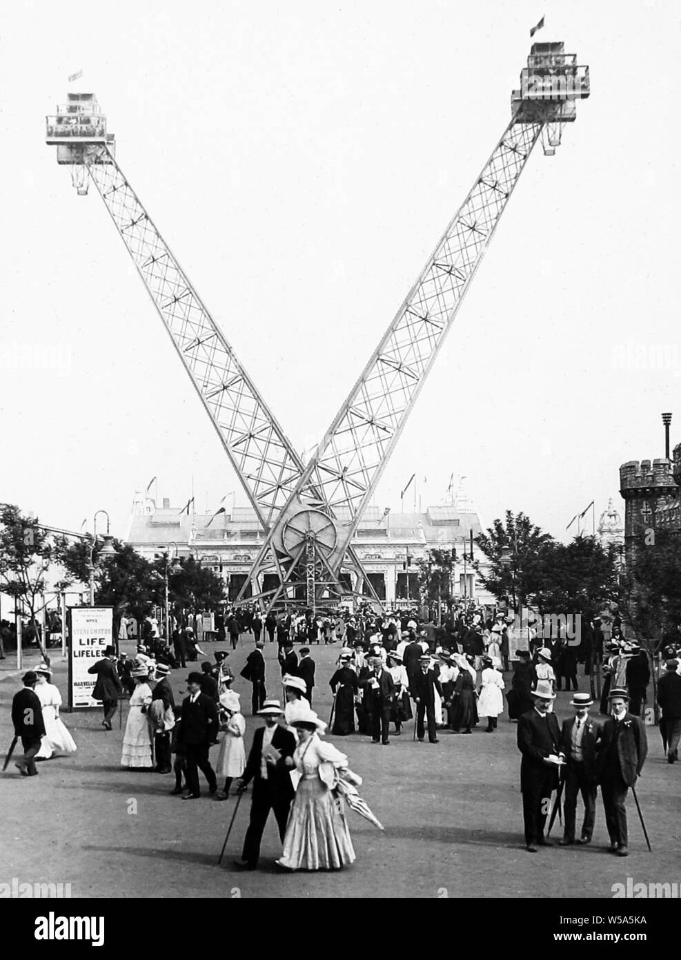 Flip Flap, Franco Britischen Weißen Stadt Ausstellung in London im Jahr 1908 Stockfoto