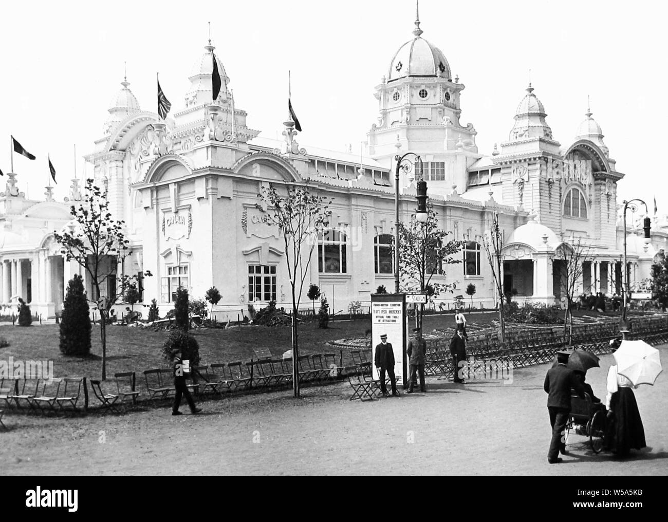 Kanadische Palace, Franco Britischen Weißen Stadt Ausstellung in London im Jahr 1908 Stockfoto
