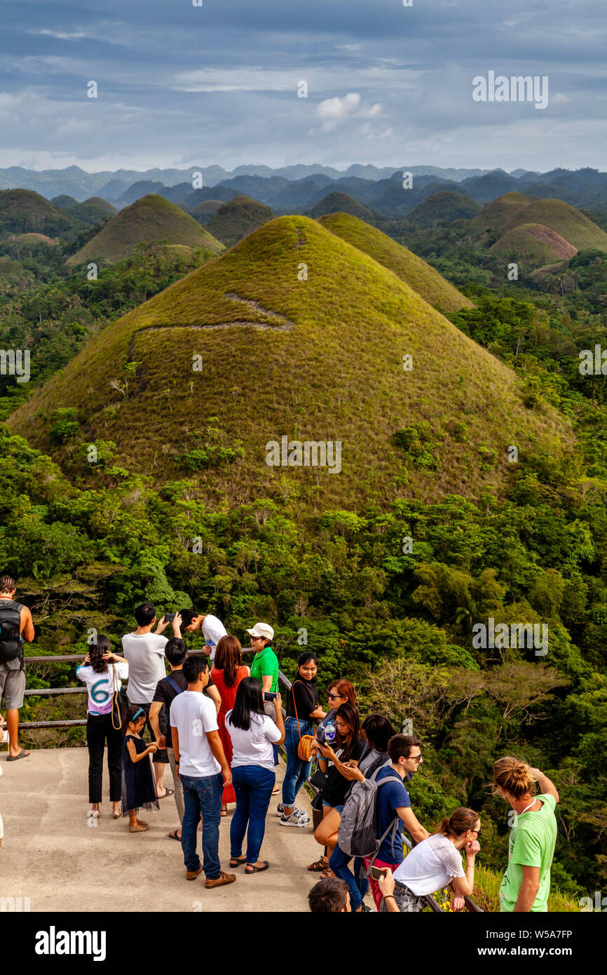 Die Chocolate Hills Aussichtsplattform, Carmen, Bohol, Philippinen