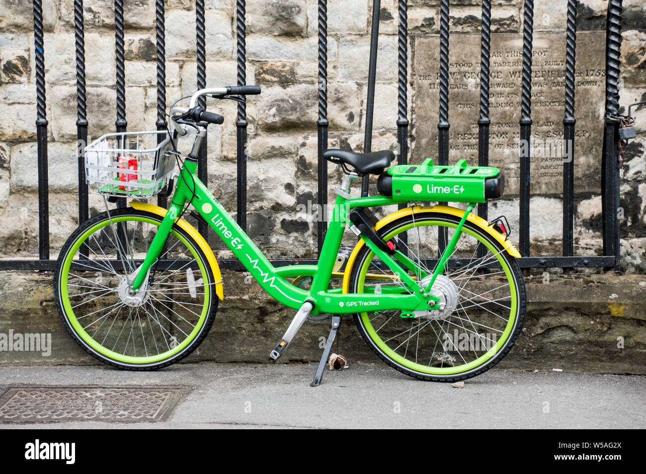 E-Bike oder E-Bike von Lime E in London, Großbritannien Stockfoto