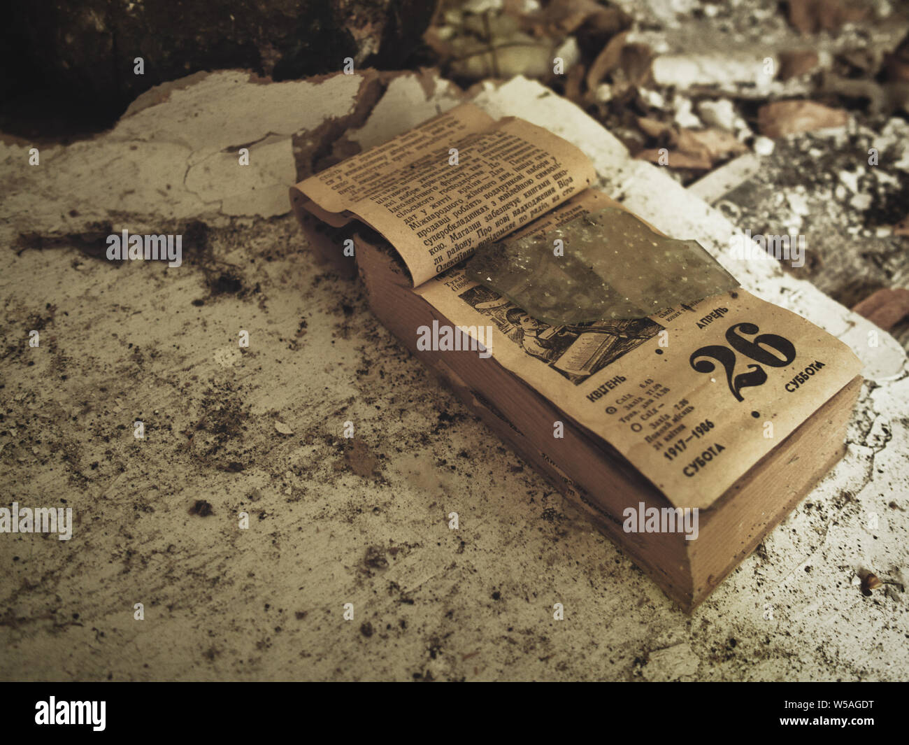 Tag der Katastrophe von Tschernobyl. 26. April 1986 Stockfoto