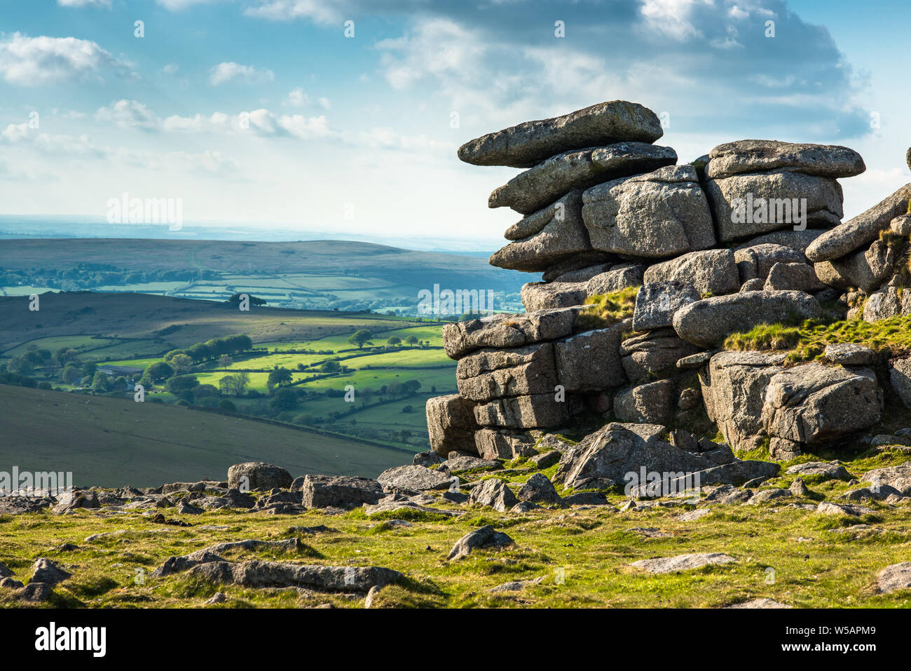 Große Heften Tor, Devon, West Country, England, UK. Stockfoto