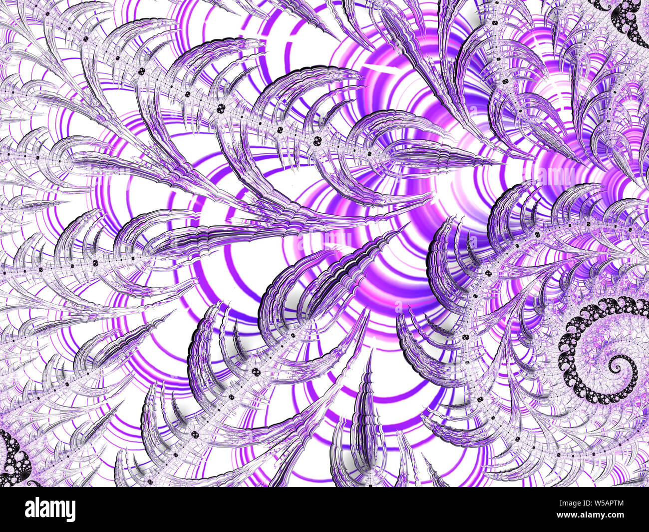 Purple Fractal Image Stockfoto