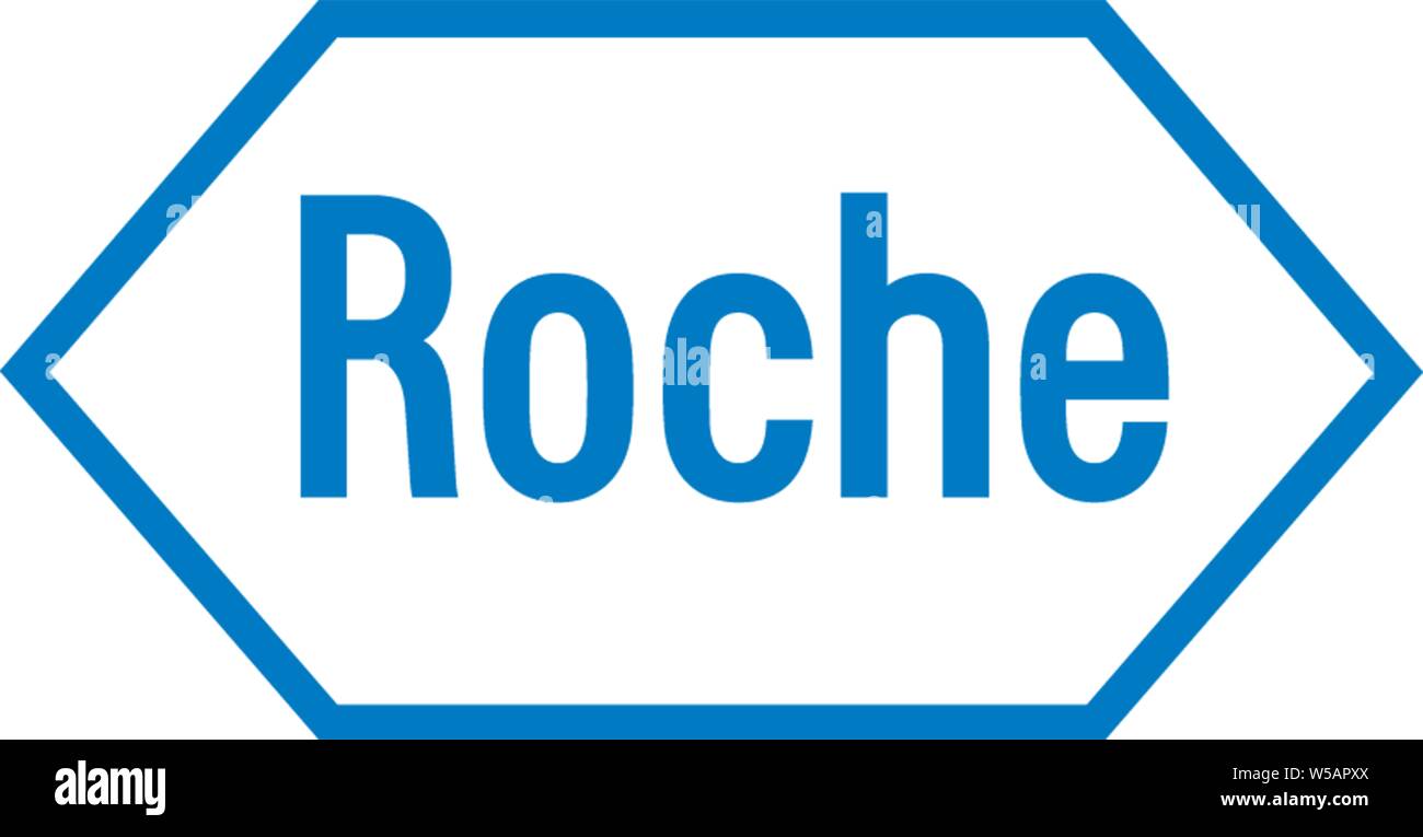 Logo, La Roche, Pharmaunternehmen, optional, weißer Hintergrund, Deutschland Stockfoto