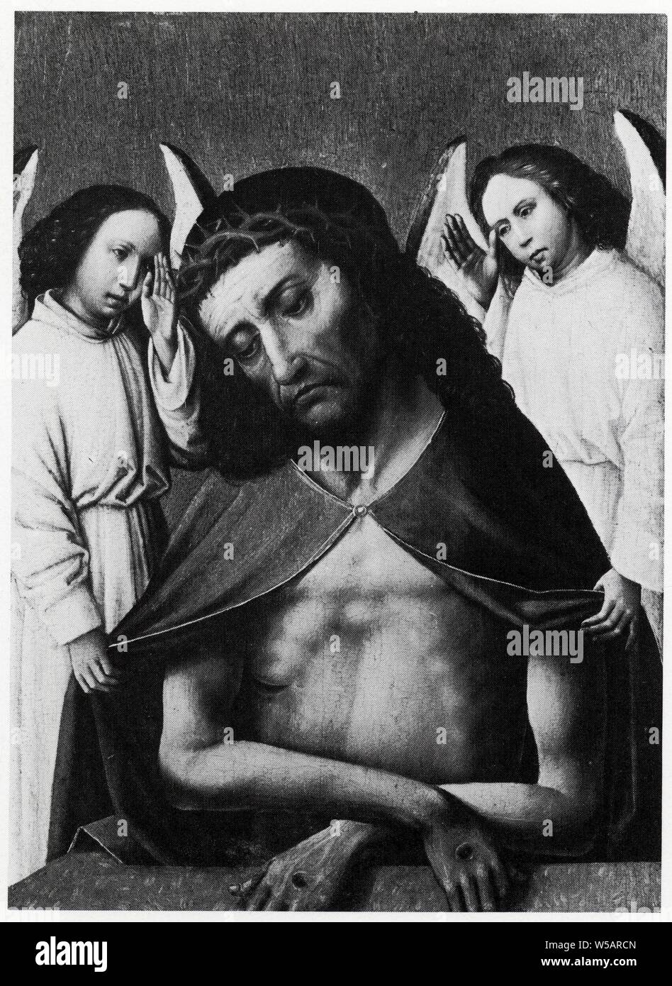 Jules DE COTER (1450-55 - 1539-40). LE CHRISTUS DE DOULEUR. BOIS. Stockfoto