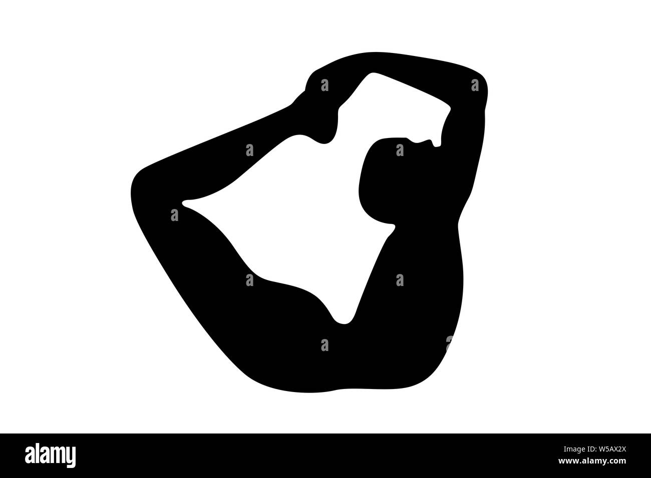 Mann, die Dehnung Stockfoto