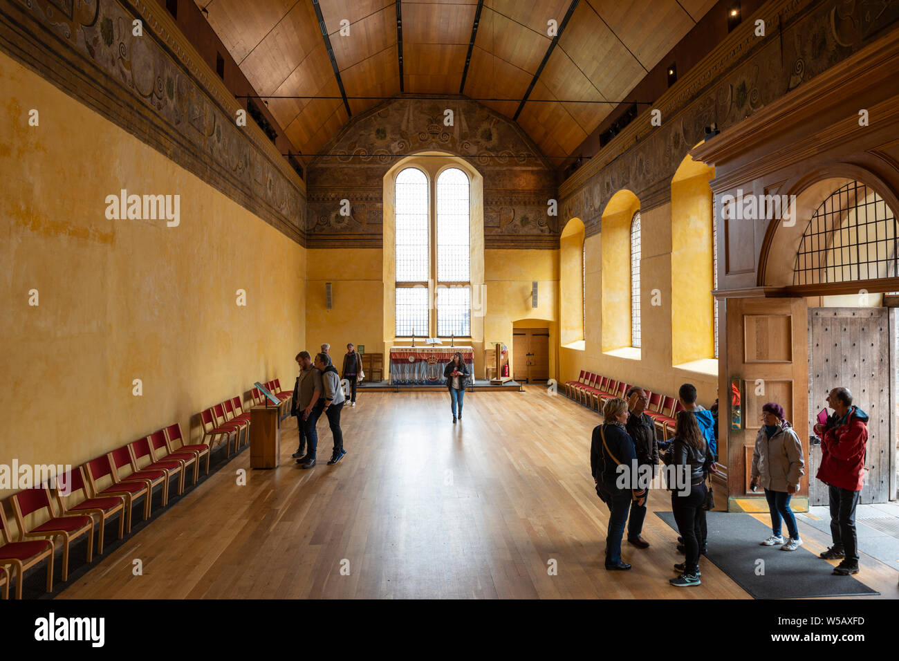 Innenraum der Königlichen Kapelle in Stirling Castle, Schottland, Großbritannien Stockfoto