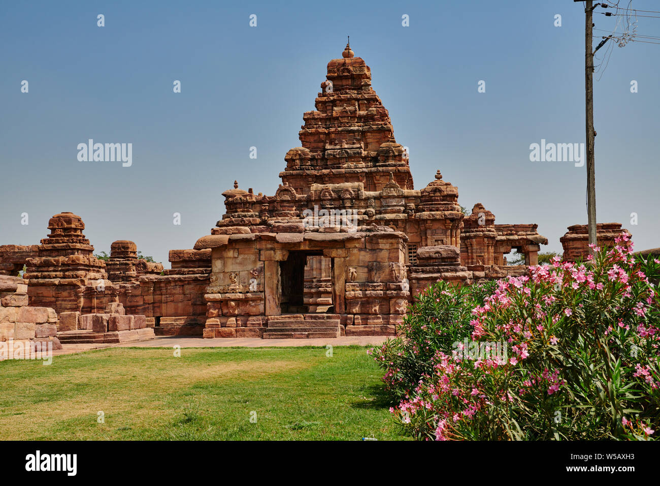 Pattadakal Tempel, UNESCO-heritge Website, Karnataka, Indien Stockfoto