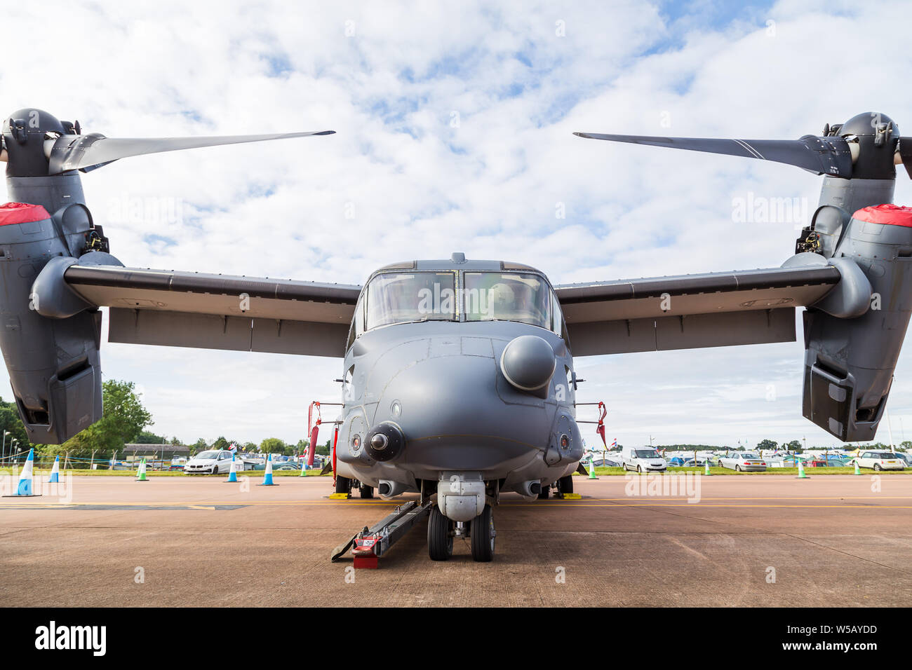 USAF Special Operations Command CV-22B Osprey Am2019 Royal International Air Tattoo in Fairford RAF erfasst. Stockfoto