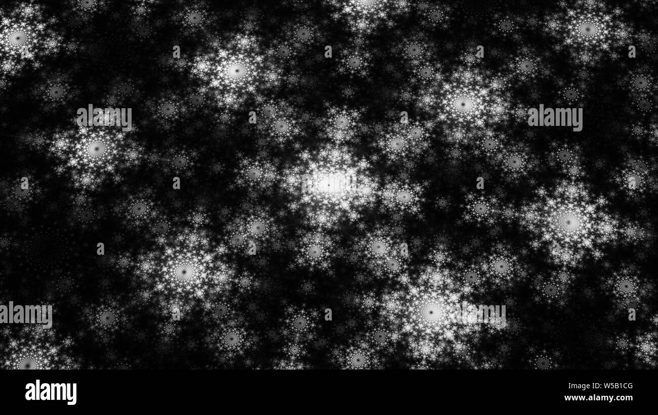 Quantenmechanik, Computer generiert abstrakte Intensität Karte, Schwarze und Weiße, 3D-Rendering Stockfoto