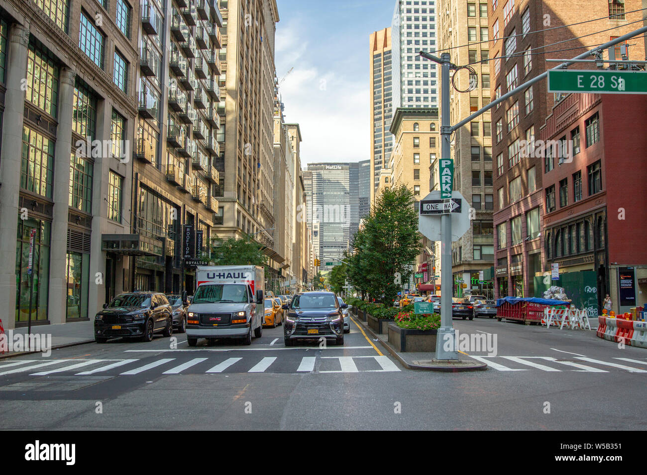Straßen von Manhattan Stockfoto