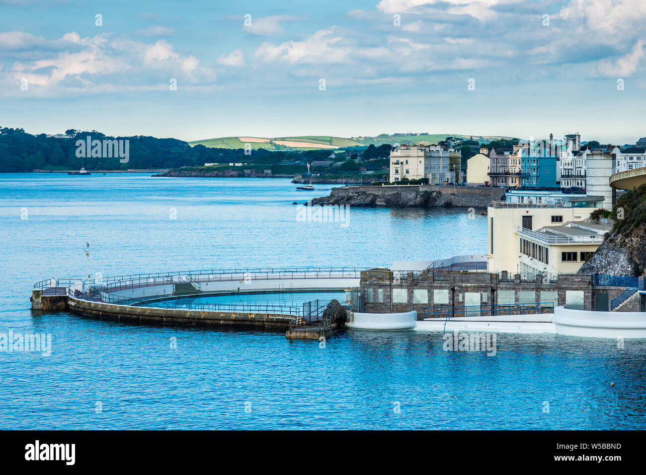 Tinside Pool direkt am Meer an der Plymouth Hoe. Devon, England. UK. Stockfoto