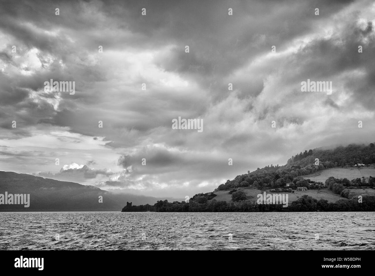 Urquhart Castle Loch Ness in den Highlands von Schottland. Stockfoto