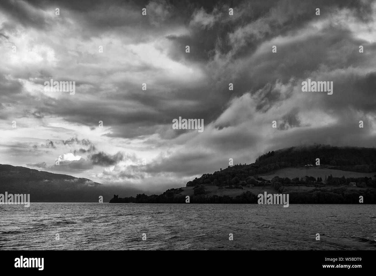 Urquhart Castle Loch Ness in den Highlands von Schottland. Stockfoto