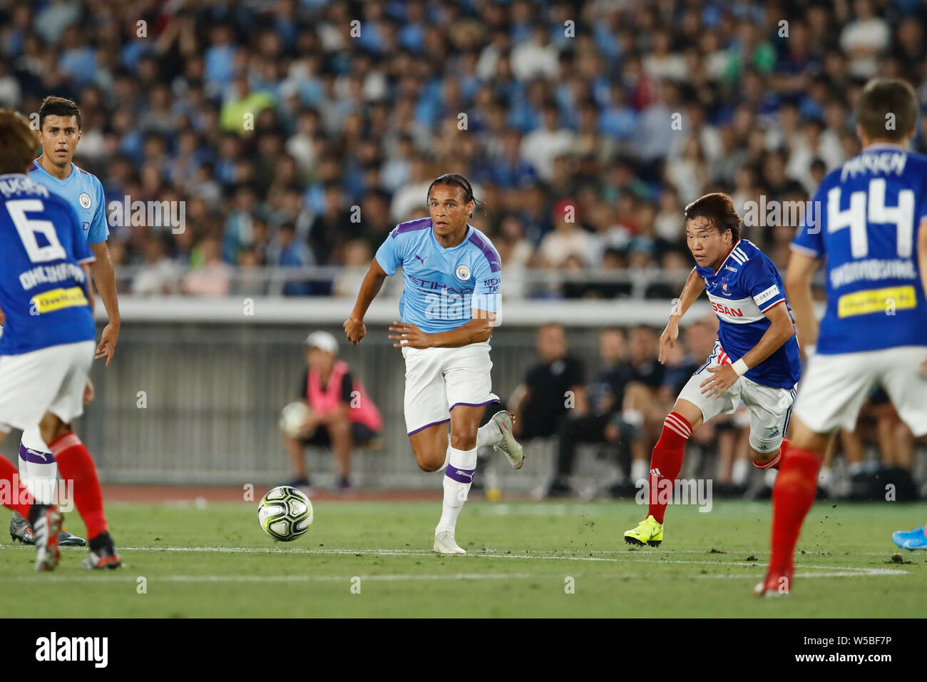 Kanagawa, Japan. 27. Juli, 2019. Leroy Sane (Manchester City) Fußball: EUROJAPAN CUP 2019 Match zwischen Yokohama F Marinos 1-3 Manchester City FC bei Nissan Stadion in Kanagawa, Japan. Credit: Naoki Morita/LBA SPORT/Alamy leben Nachrichten Stockfoto