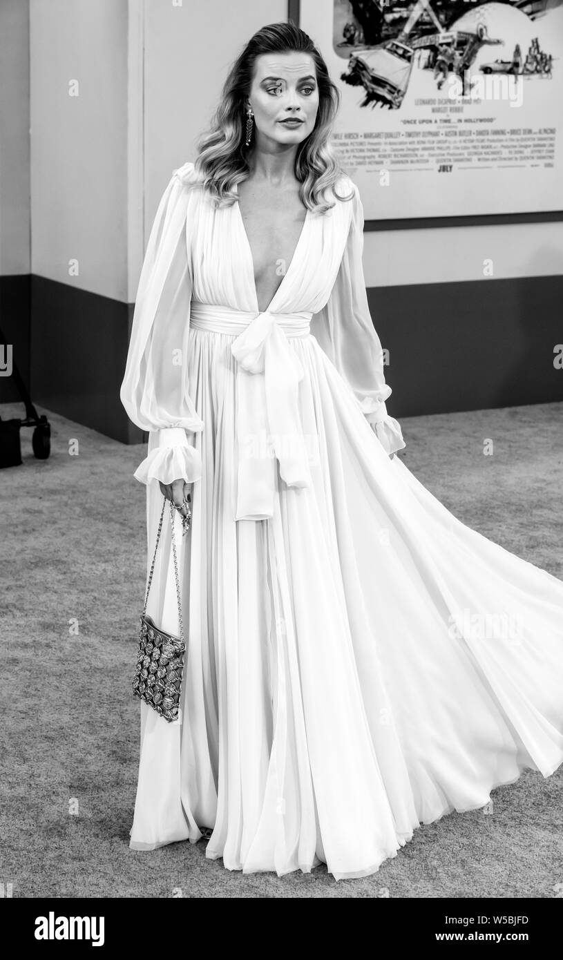 Los Angeles, CA - 22. Juli 2019: Margot Robbie besucht die Los Angeles Premiere von "Once Upon a Time in Hollywood" bei TCL Chinese Theatre statt Stockfoto